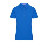 James & Nicholson Damen Trachtenpoloshirt JN715 königs-blau/weiß XXL