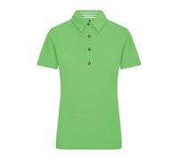 Damen Poloshirt Trachtenlook "JN715" - James & Nicholson Lime-Green/Lime-Green-White M