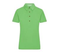 Damen Poloshirt Trachtenlook "JN715" - James & Nicholson Lime-Green/Lime-Green-White XXL
