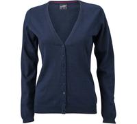 James & Nicholson Damen V-Ausschnitt Cardigan JN660 navy M