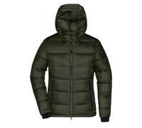Damen Steppjacke "JN1167" - James & Nicholson Deep-Forest/Yellow XS