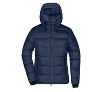 James & Nicholson Damen Winter Steppjacke Sorona® JN1167, navy-blau/electric-blau, Größe L (Outdoorkleidung & Freizeitkleidung)