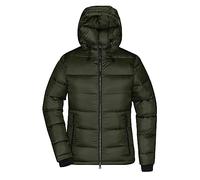 James & Nicholson Damen Winter Steppjacke Sorona® - Modische Winterjacke mit Steppung und atmungsaktiver DuPont™ Sorona® Wattierung | Farbe: deep-forest/yellow | Grösse: M