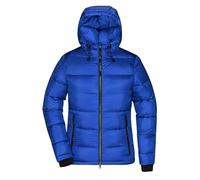 James & Nicholson Damen Winter Steppjacke Sorona® - Modische Winterjacke mit Steppung und atmungsaktiver DuPont™ Sorona® Wattierung | Farbe: electric-blue/nautic | Grösse: L