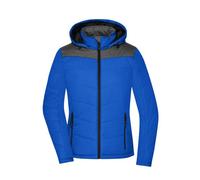 James & Nicholson (Daiber) Damen Stepp-Winterjacke JN1133 - Königsblau / anthrazit meliert | L