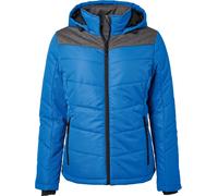 James & Nicholson Damen Winterjacke Stepp-Jacke JN1133 royal/anthracite melange XXL