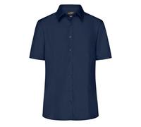 Damen Business-Bluse kurzarm "JN643" - James & Nicholson Navy XS
