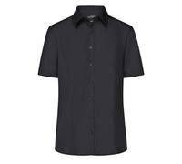 Damen Business-Bluse kurzarm "JN643" - James & Nicholson Black M