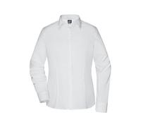 James & Nicholson Damenbluse Langarm Slim Fit - Tailliert geschnittene Damenbluse mit Easy Care Ausrüstung