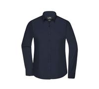 Damen Langarm Bluse "JN677" - James & Nicholson Navy XL