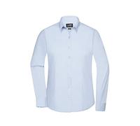 Damen Langarm Bluse "JN677" - James & Nicholson Light-Blue XL