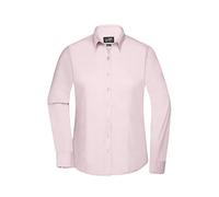 Damen Langarm Bluse "JN677" - James & Nicholson Light-Pink XL
