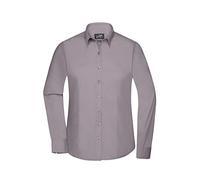 Damen Langarm Bluse "JN677" - James & Nicholson Steel 3XL