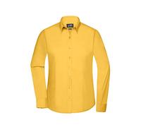James & Nicholson Damen Langarmhemd JN677 - Gelb | L