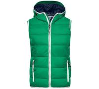 James & Nicholson Damen Bodywarmer 'Maritim' JN1075 irish green/white XL