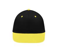 6 Panel Pro Cap "MB6581" - myrtle beach Black/Sun-Yellow