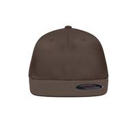 James & Nicholson Flexfit® Flatpeak Cap MB6184, dunkelbraun, Größe S/M (Anstoßkappe & Schutzmütze)