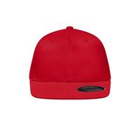 James & Nicholson Flexfit® Flatpeak Cap MB6184, rot, Größe S/M (Anstoßkappe & Schutzmütze)