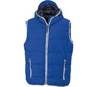 James & Nicholson Herren Bodywarmer 'Maritim' JN1076 nautic blue/white XL