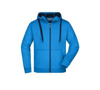 James & Nicholson Herren Bonding Jacke JN355, azur-blau/navy-blau, Größe S (Outdoorkleidung & Freizeitkleidung)