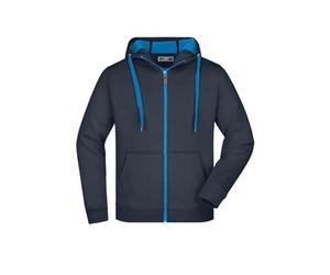 James & Nicholson Herren Bonding Jacke JN355, navy-blau/aqua-blau, Größe M (Outdoorkleidung & Freizeitkleidung)