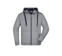 James & Nicholson Herren Bonding Jacke JN355, sport-grau/navy-blau, Größe S (Outdoorkleidung & Freizeitkleidung)