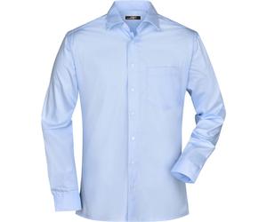 James & Nicholson Herren Business Twill Hemd langarm JN606 light blue L
