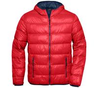 James & Nicholson Herren Daunenjacke JN1060 Gr. 3XL red/navy