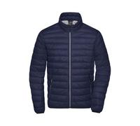 James & Nicholson Herren Daunenjacke JN1140, navy-blau/silber, Größe S (Winterjacken)