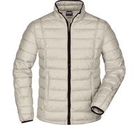 James & Nicholson Herren Daunenjacke Stepp-Jacke JN1082 off-white/black 3XL