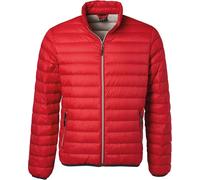 James & Nicholson Herren Daunenjacke Stepp-Jacke JN1140 red/silver 3XL