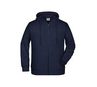 Zip Kapuzensweatjacke "JN8026" - James & Nicholson Navy XL