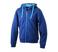 James & Nicholson Herren Doubleface Jacket Jacke, Blau (Navy/Aqua), Medium