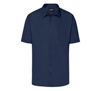 Men's Business Shirt Short-Sleeved Klassisches Shirt aus strapazierfähigem Mischgewebe blau, Gr. S