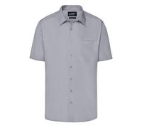 James & Nicholson Herren Popeline Business Hemd kurzarm JN644 steel S