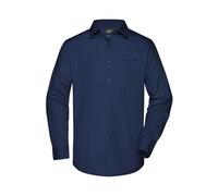James & Nicholson Herren Langarm Business Hemd - Klassisches Herrenhemd in 11 Farben | Farbe: Navy | Grösse: 4XL