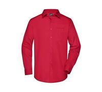 Men's Business Shirt Long-Sleeved Klassisches Shirt aus strapazierfähigem Mischgewebe rot, Gr. L