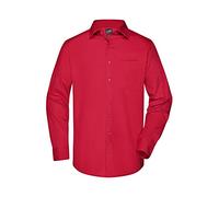 James & Nicholson Herren Langarm Business Hemd JN642, rot, Größe L (Arbeitshemd & Arbeitsshirt)