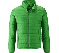 James & Nicholson - Herren Leichte, Wattierte Steppjacke (XL, Green)