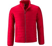 James & Nicholson - Herren Leichte, Wattierte Steppjacke (XXL, Red)