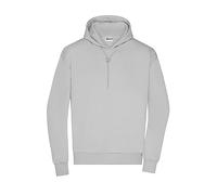 James & Nicholson Herren Lounge Hoody - Bequemes und leicht oversized geschnittenes Kapuzensweat | Farbe: soft-grey | Grösse: L