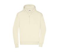 James & Nicholson Herren Lounge Hoody - Bequemes und leicht oversized geschnittenes Kapuzensweat | Farbe: vanilla | Grösse: M