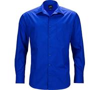 James & Nicholson Herren Men's Business Shirt Longsleeve Businesshemd, Blau (Royal), XXX-Large