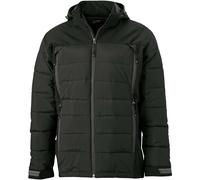 James & Nicholson Herren Outdoor Hybrid Jacke Stepp-Jacke JN1050 black M
