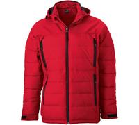 James & Nicholson Herren Outdoor Hybrid Jacke Stepp-Jacke JN1050 red L