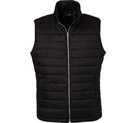 James und Nicholson Herren Outdoor Westen Men's Padded Vest, Black, XL, JN1136 bl