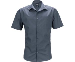 James & Nicholson Herren Popeline Business Hemd kurzarm JN644 carbon L