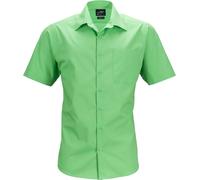 James & Nicholson Herren Popeline Business Hemd kurzarm JN644 lime green S