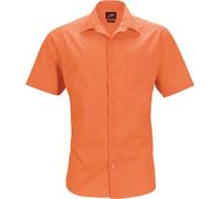 James & Nicholson Herren Popeline Business Hemd kurzarm JN644 orange M