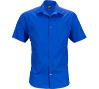 James & Nicholson Herren Popeline Business Hemd kurzarm JN644 royal 4XL